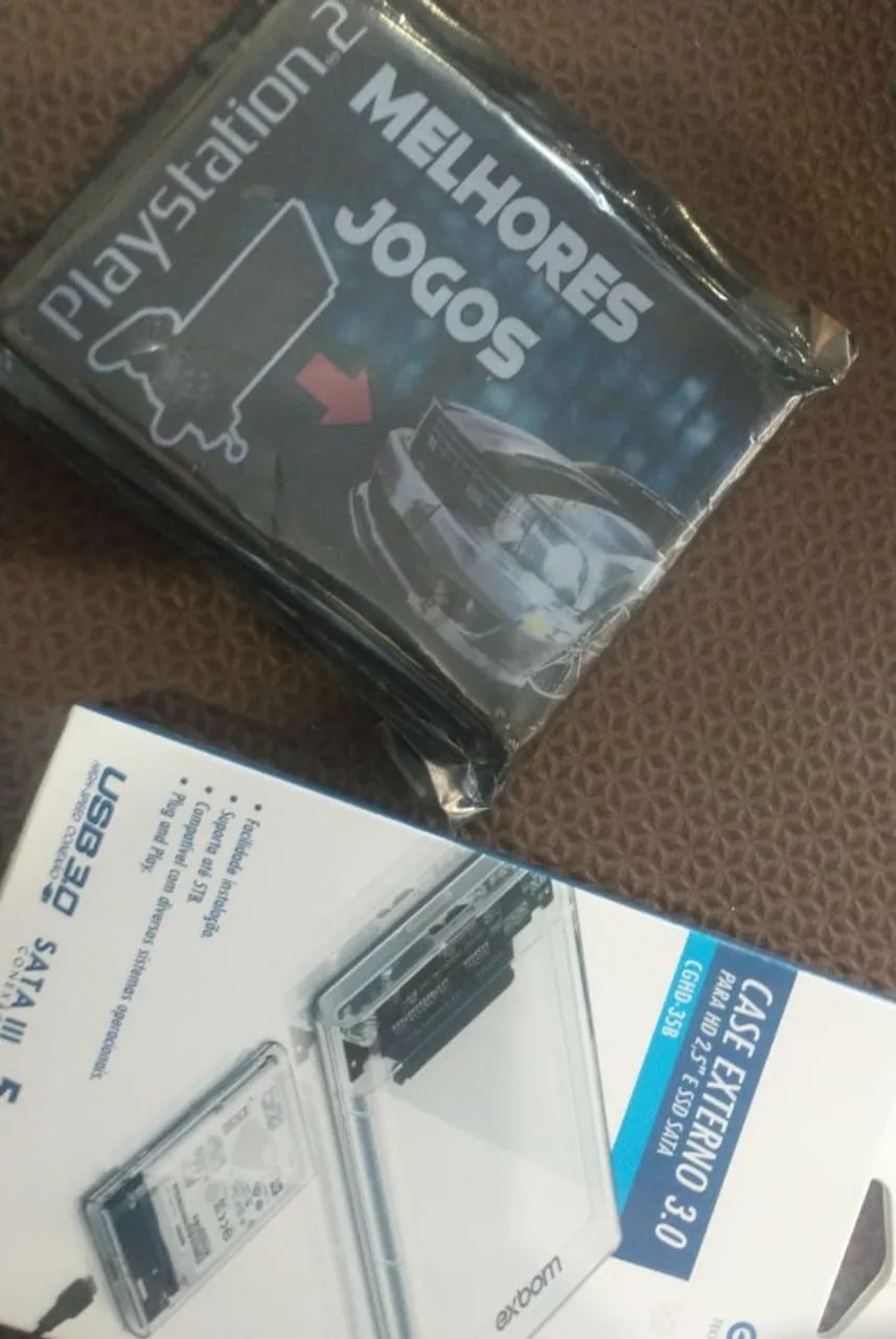 HD com 120 jogos mais case