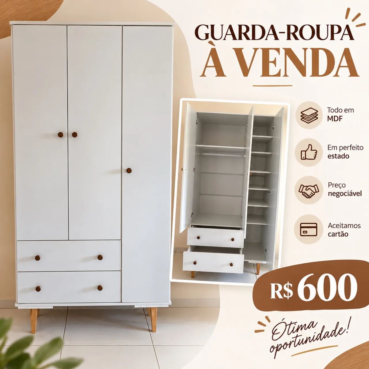 Guarda-roupa em MDF! 