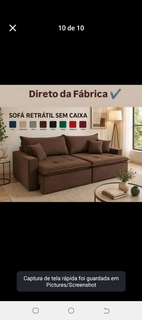 SOFA RETRÁTIL ZERO CAIXA - Foto 3