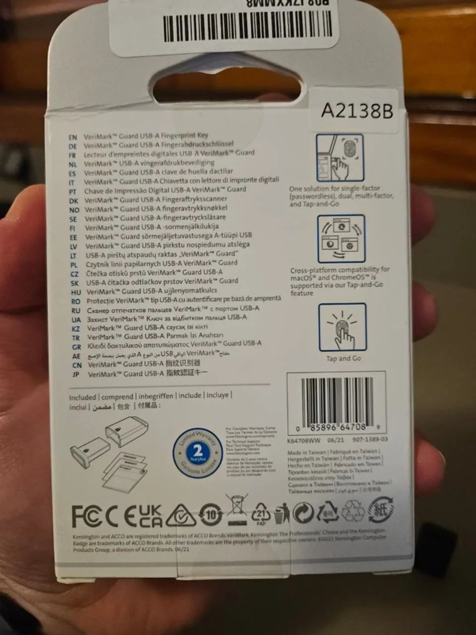 Kensington VeriMark? Guard FIDO2 Chave de Segurança com Biometria - Foto 5