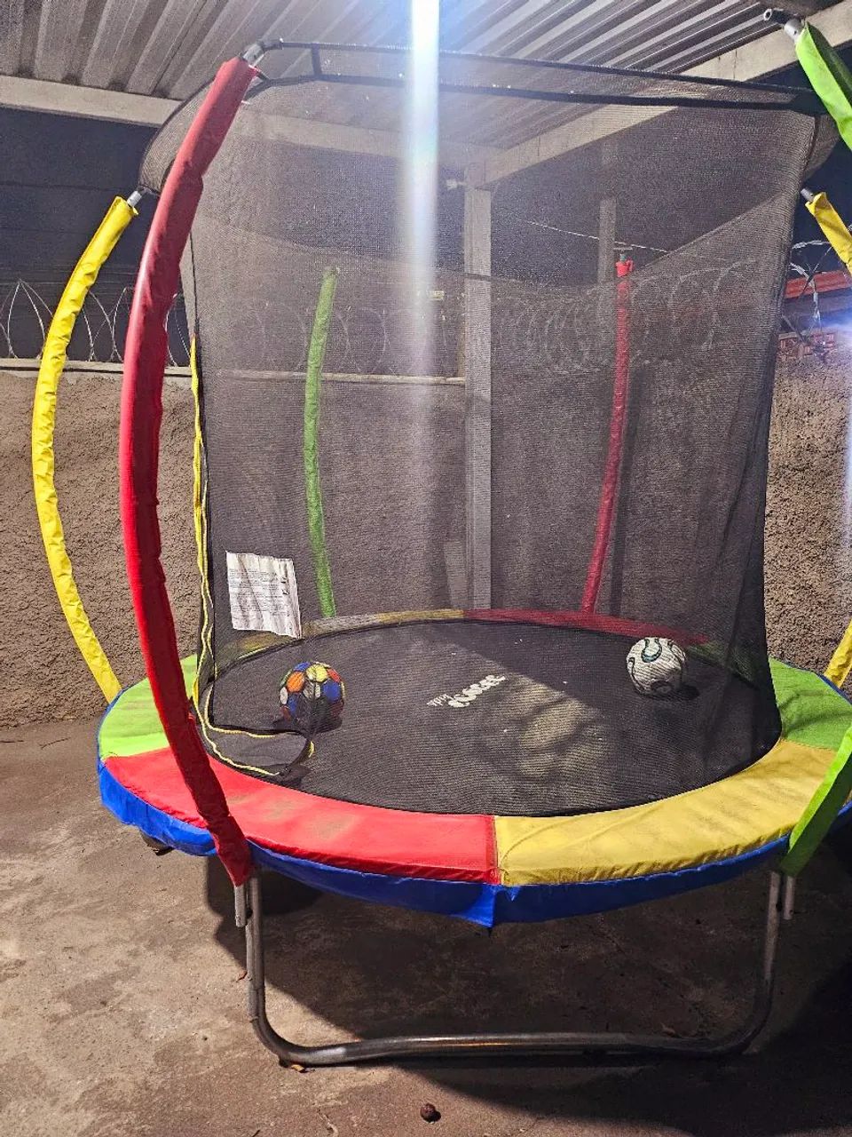 Cama Elástica Replay Kids Trampolim Pula Pula 2.44 m Com Rede De Proteção E Proteção UV - Foto 2