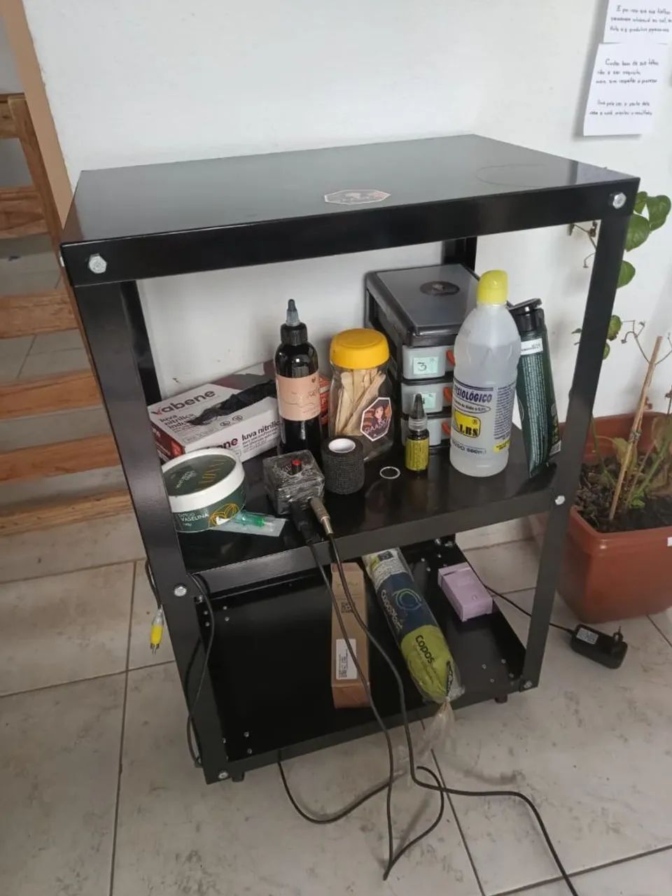 Kit de maca, mocho, cainho auxiliar e banco