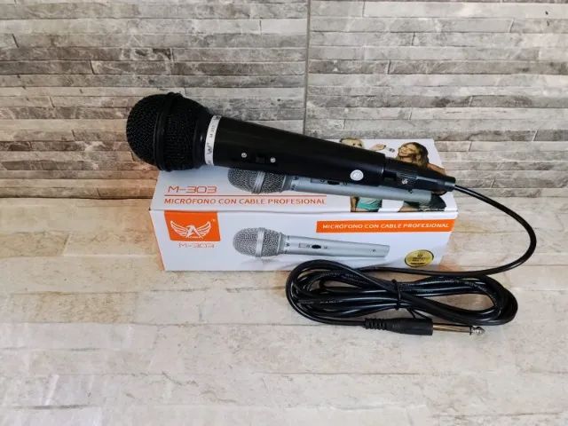 Microfone Dinâmico Com Fio Karaokê Altomex Cabo P10 - Foto 3