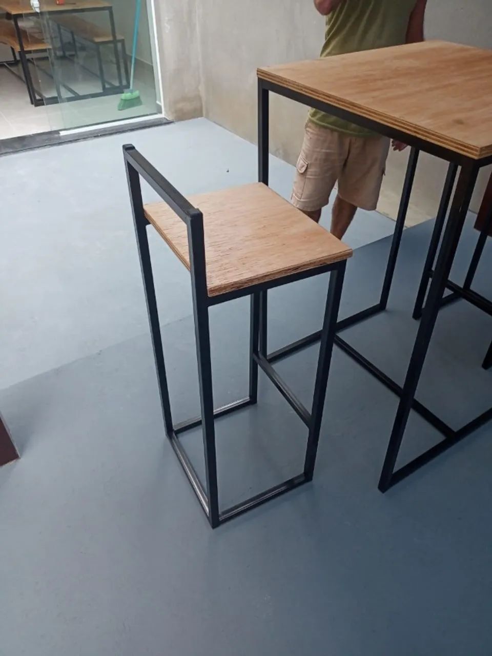 Banqueta alta industrial