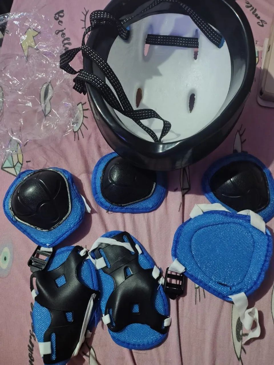 Kit proteção capacete infantil completo  - Foto 2