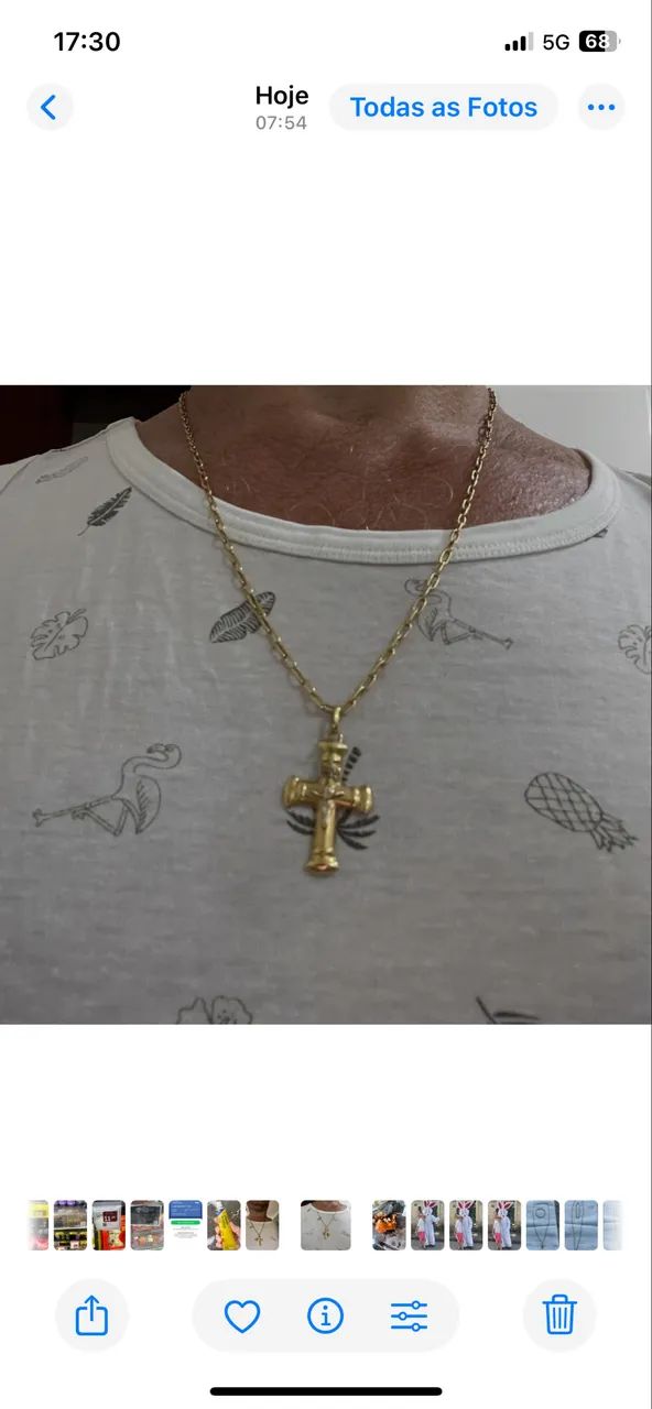 Lindo cordão e pulseira de ouro 18k - Foto 5