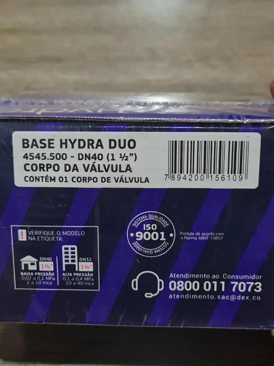 KIT Base válvula de descarga 1 1/2" Hydra DUO Bruto + Acab DUO DECA - Foto 3