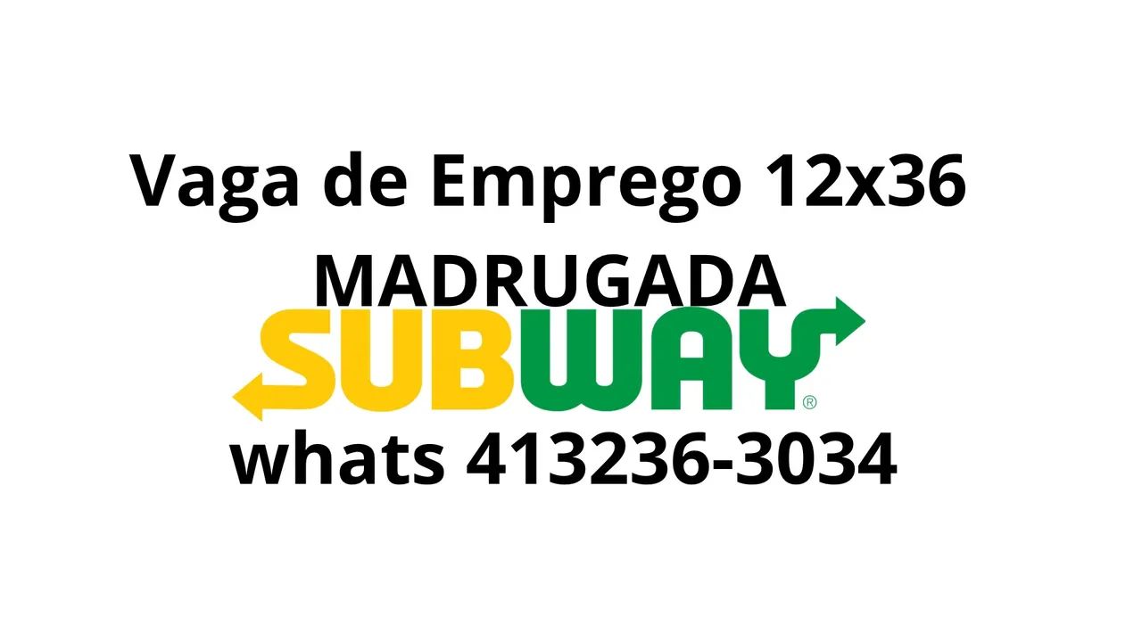 Vaga emprego Madrugada 