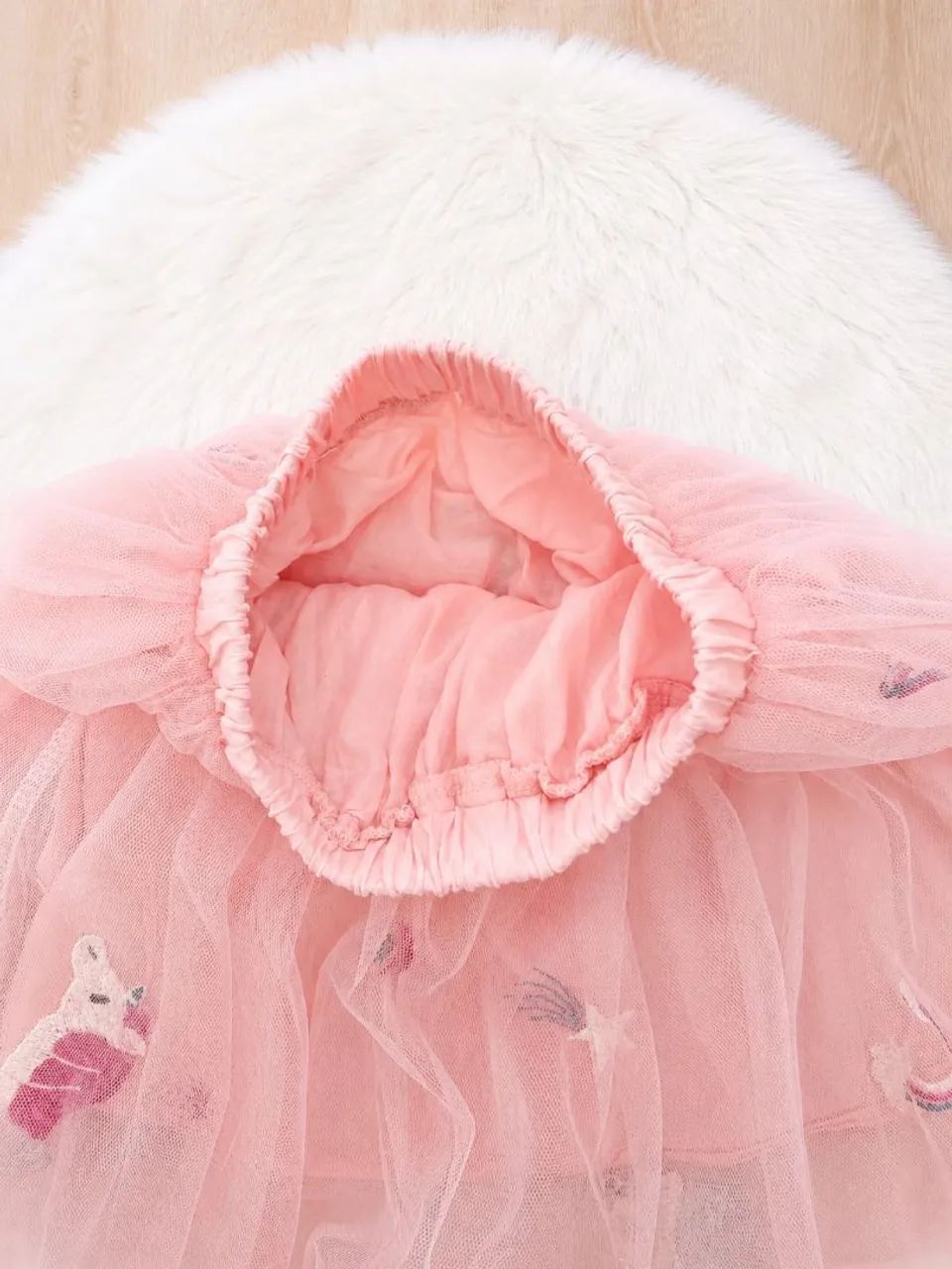 SAIA ROSA DE TULE - (USADA)  - Foto 4