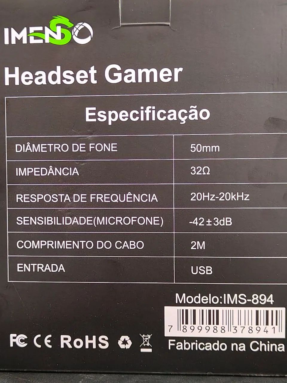 Headset Gamer plug P2 + USB com RGB - Foto 3