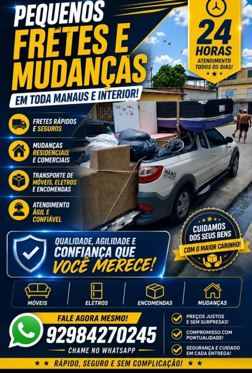 Frete Disponível 24 Horas 