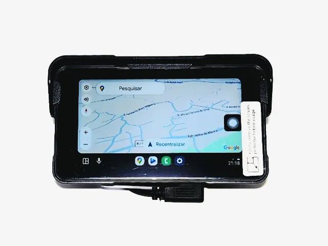 Multimídia Portátil para moto USB Carplay e android auto 5 polegadas à prova d'água - Foto 5