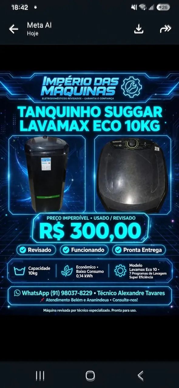 Vendo tanquinho 