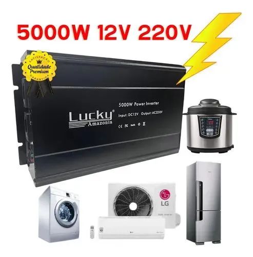  Inversor de voltagem de 12v para 220v para sistema Off Grid