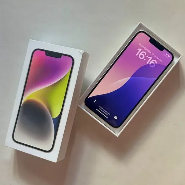 iPhone 14 128gb Branco com caixa e nota - Foto 4