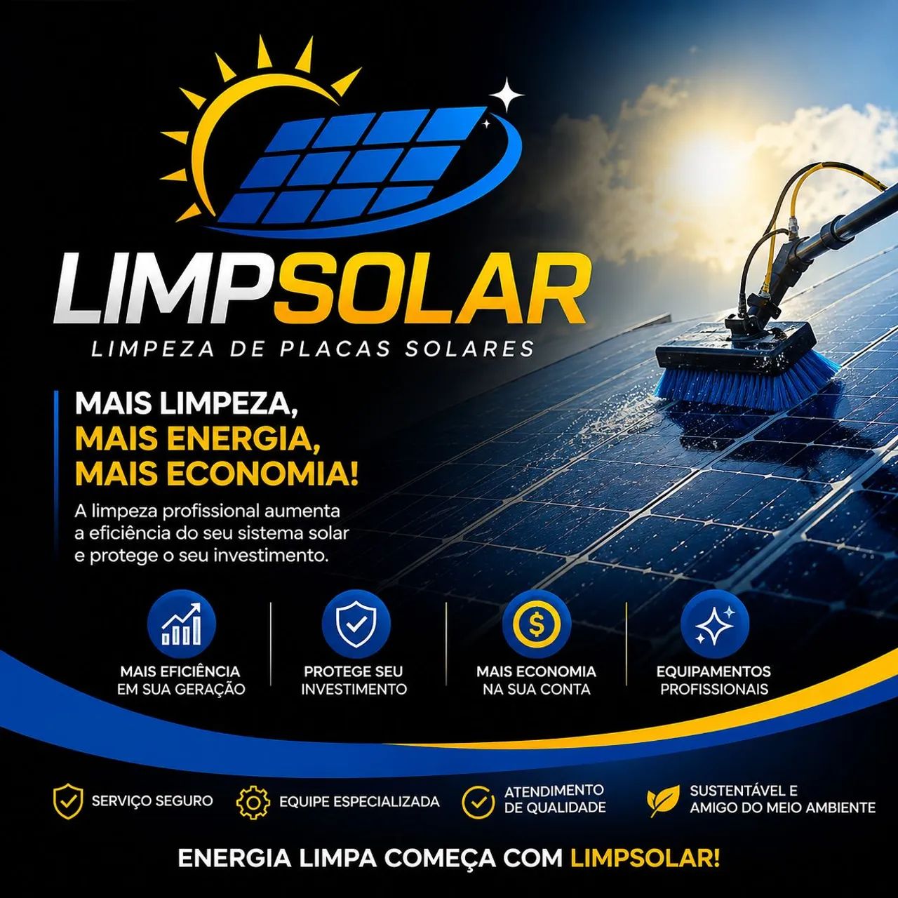 Limpeza de placa solar! - Foto 3