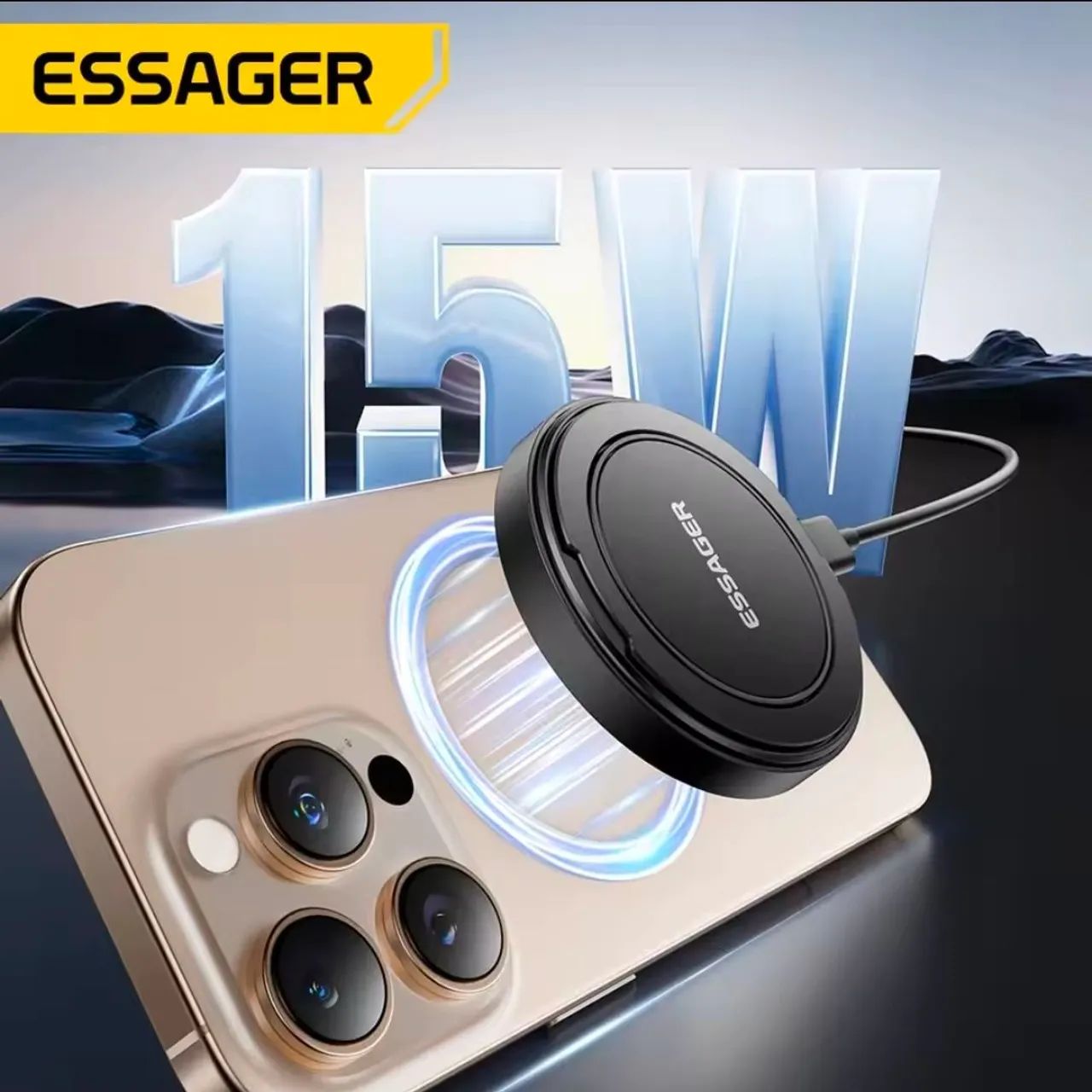 Carregador magnético Essager - 15w (Wireless Charger) - Foto 4