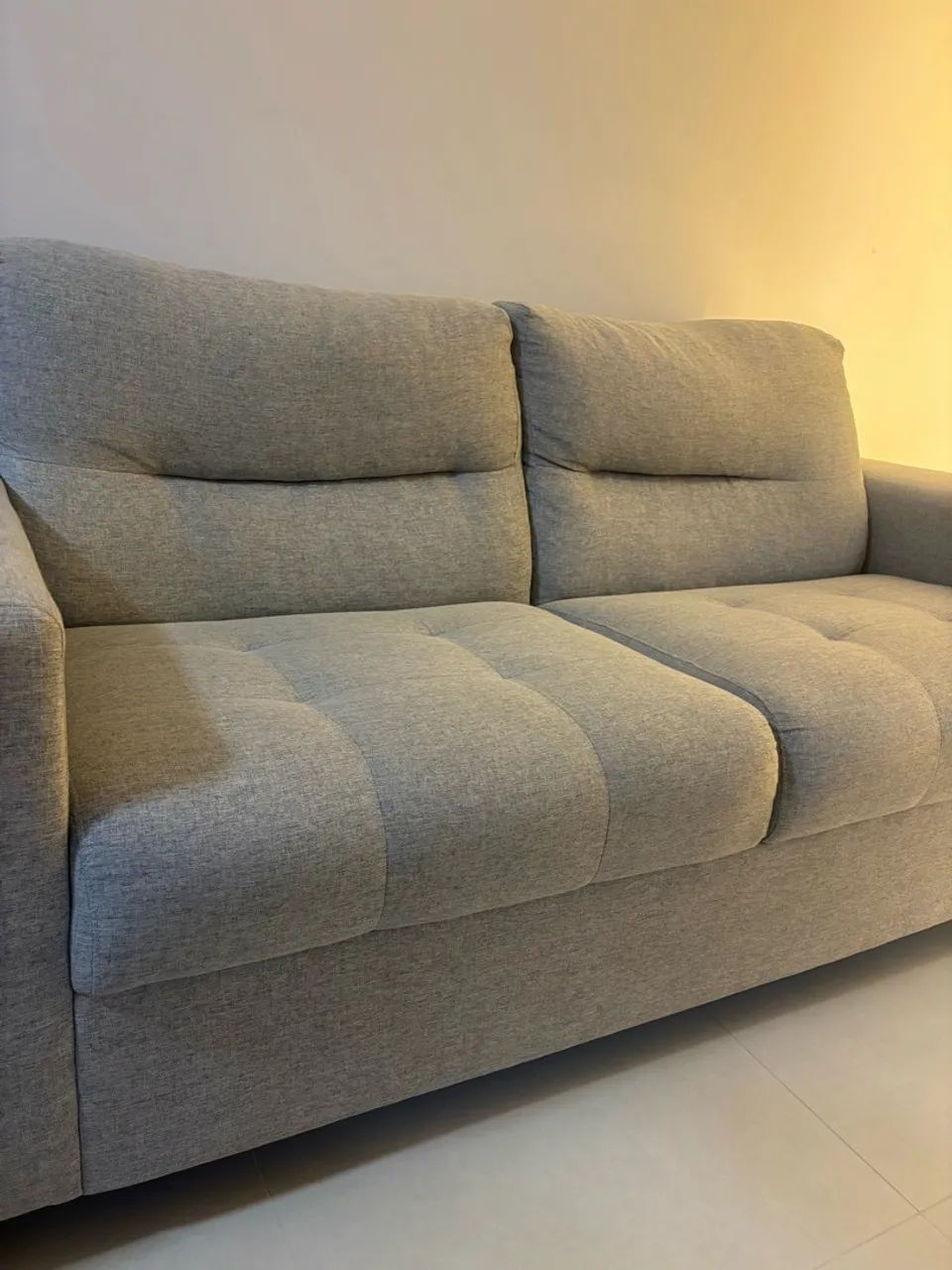Sofá Cinza R$ 1.000 ACEITO NEGOCIAÇÕES - Foto 2