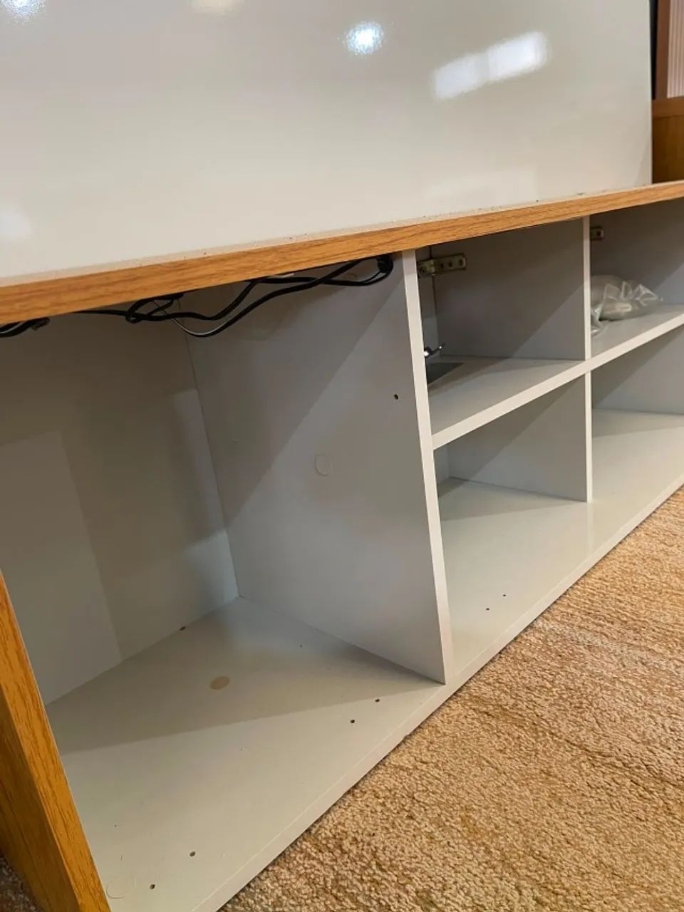 PAINEL PARA TV + RACK 2,20M - R$ 399,99 À VISTA | OUTLET DA REMAR LONDRINA - Foto 3