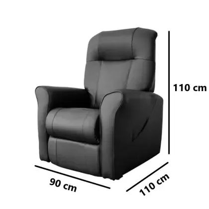 Poltrona Massageadora Reclinável Elevamed Dellamed (até 150 kg) Cinza - Foto 4