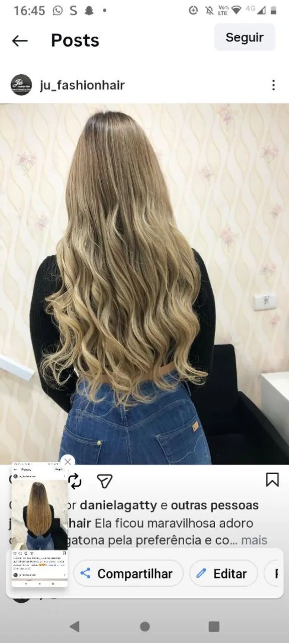 Preciso de modelo pra colocação de mega hair  - Foto 4