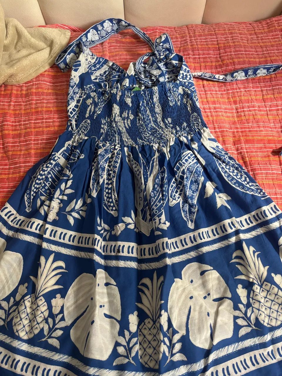 Vestido azul curto farm  - Foto 3