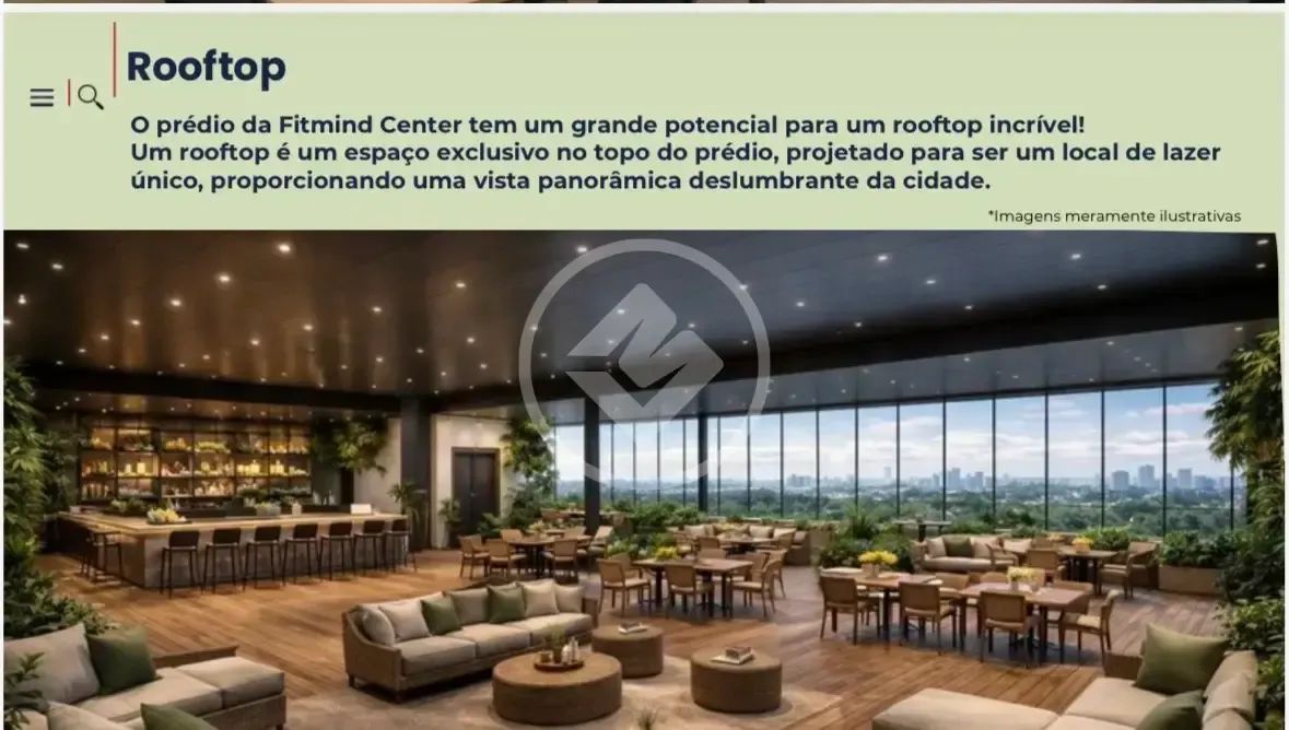 Sala comercial no edifício Fitmind Center, com 25,07m2, banheiro exclusivo. Locação $ 3.20 - Foto 5