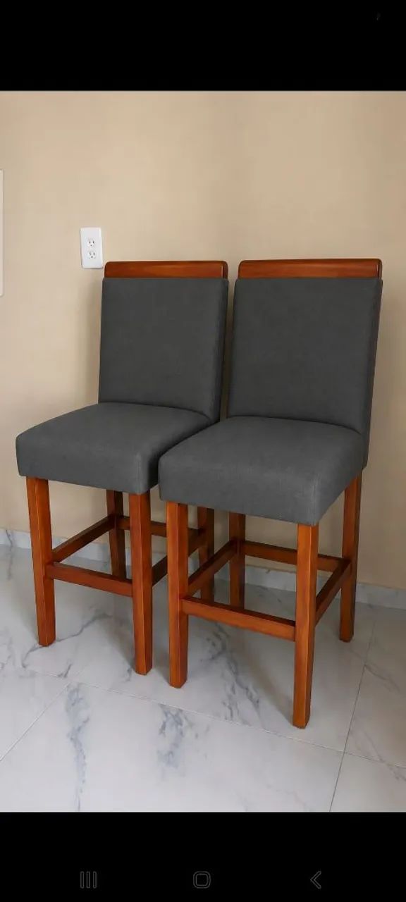 Banqueta estofada lisa - Foto 2