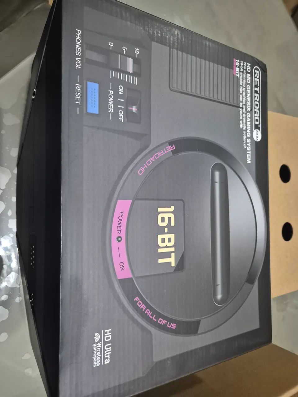 Mega Drive Clone ZD06 + 2 Controles sem fio + jogos de mega e Master na memória  - Foto 5