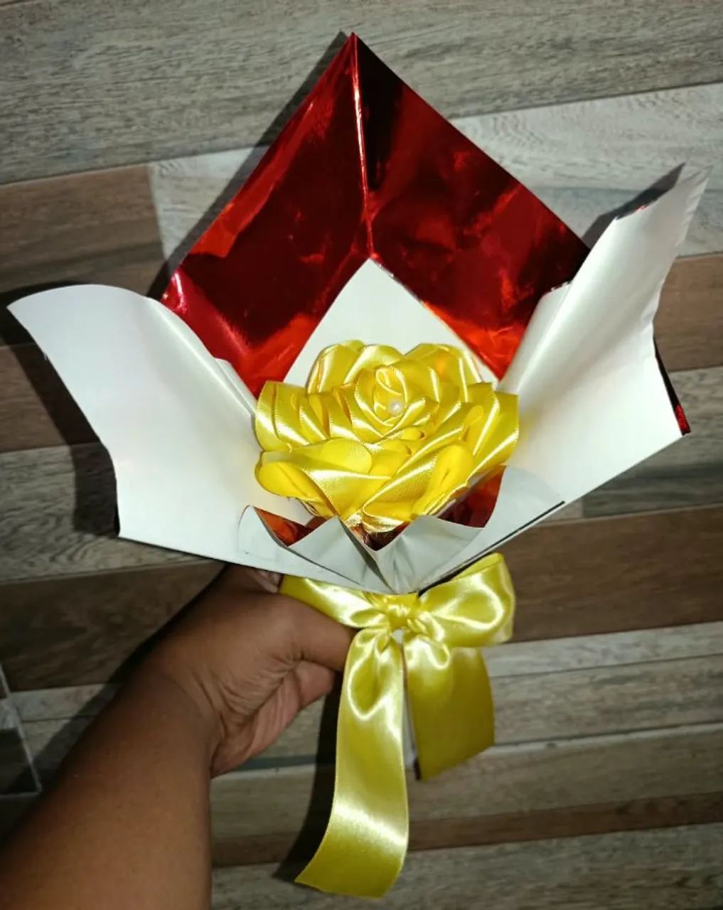 Flor de cetim - Foto 3