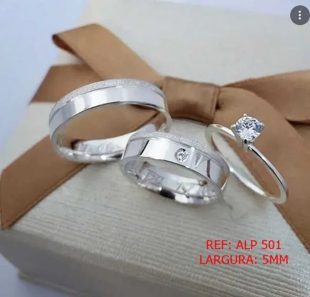 Aliancas de Prata - FabricamosVarios Modelos - Foto 5