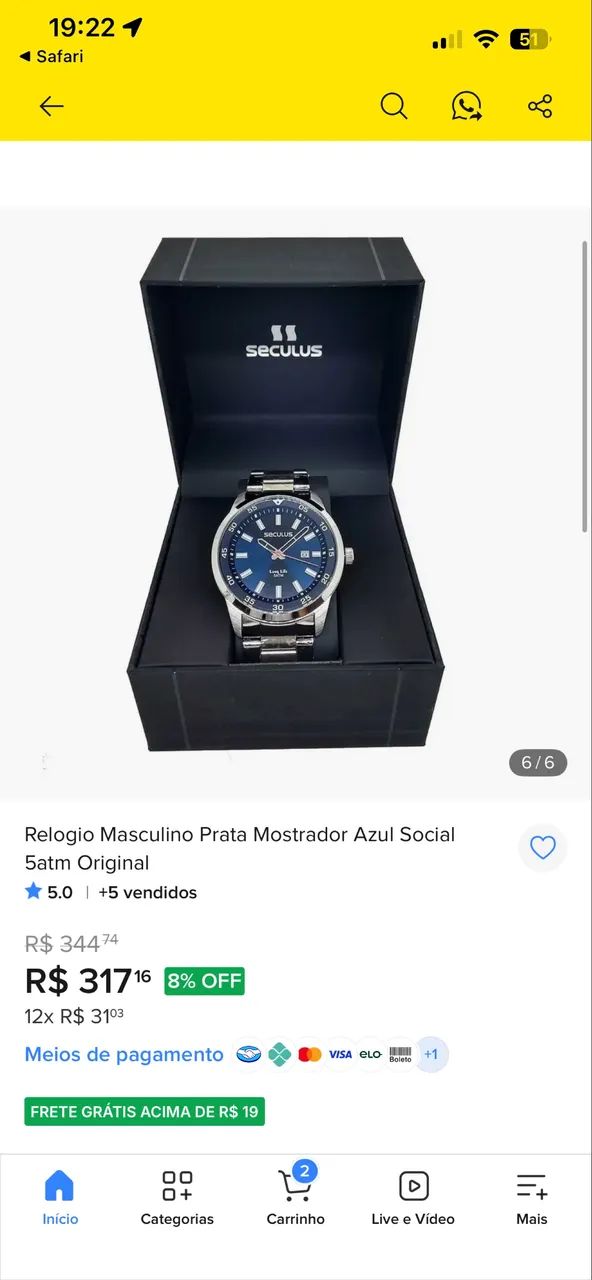 Relógio séculus  - Foto 2