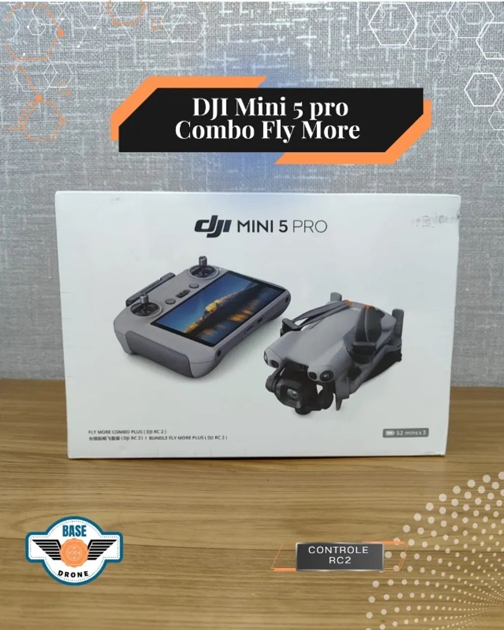 Drone DJI Mini 5 Pro Fly More Combo Plus (Com tela)