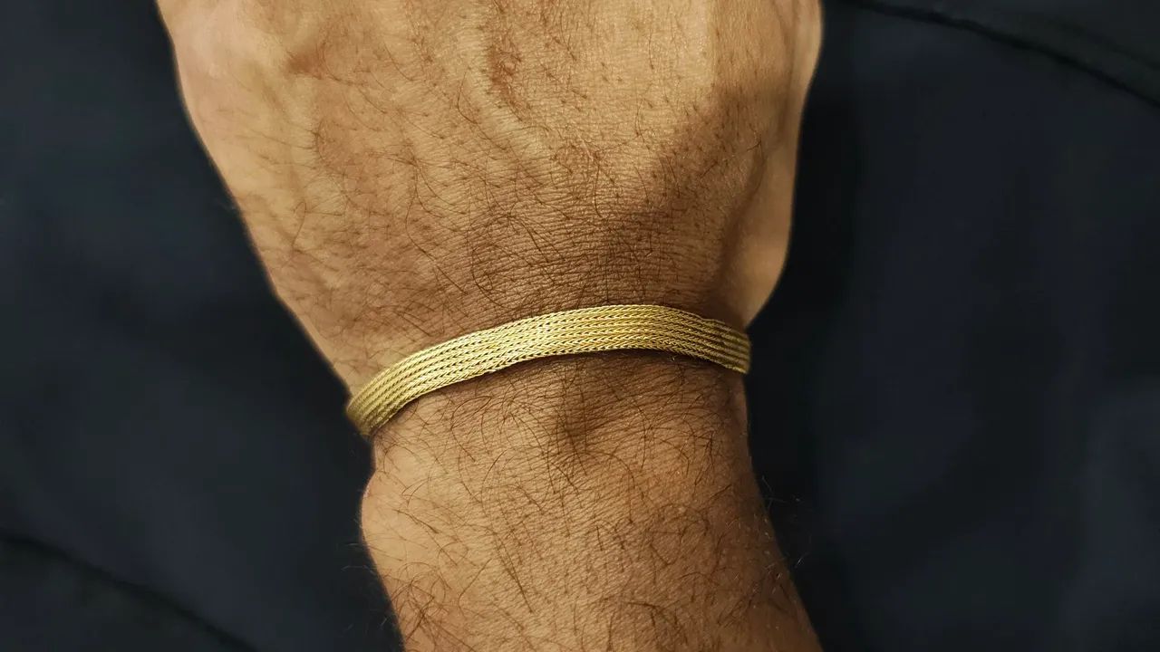 Vendo Pulseira máfia Italiana 18k, 21cm