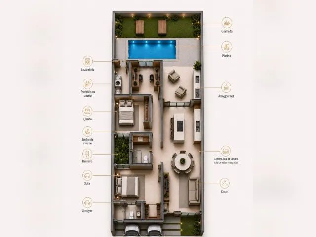 Casa nova 3 quartos c/ suite, closet e piscina - Jd. Ibirapuera, Campinas - Foto 3