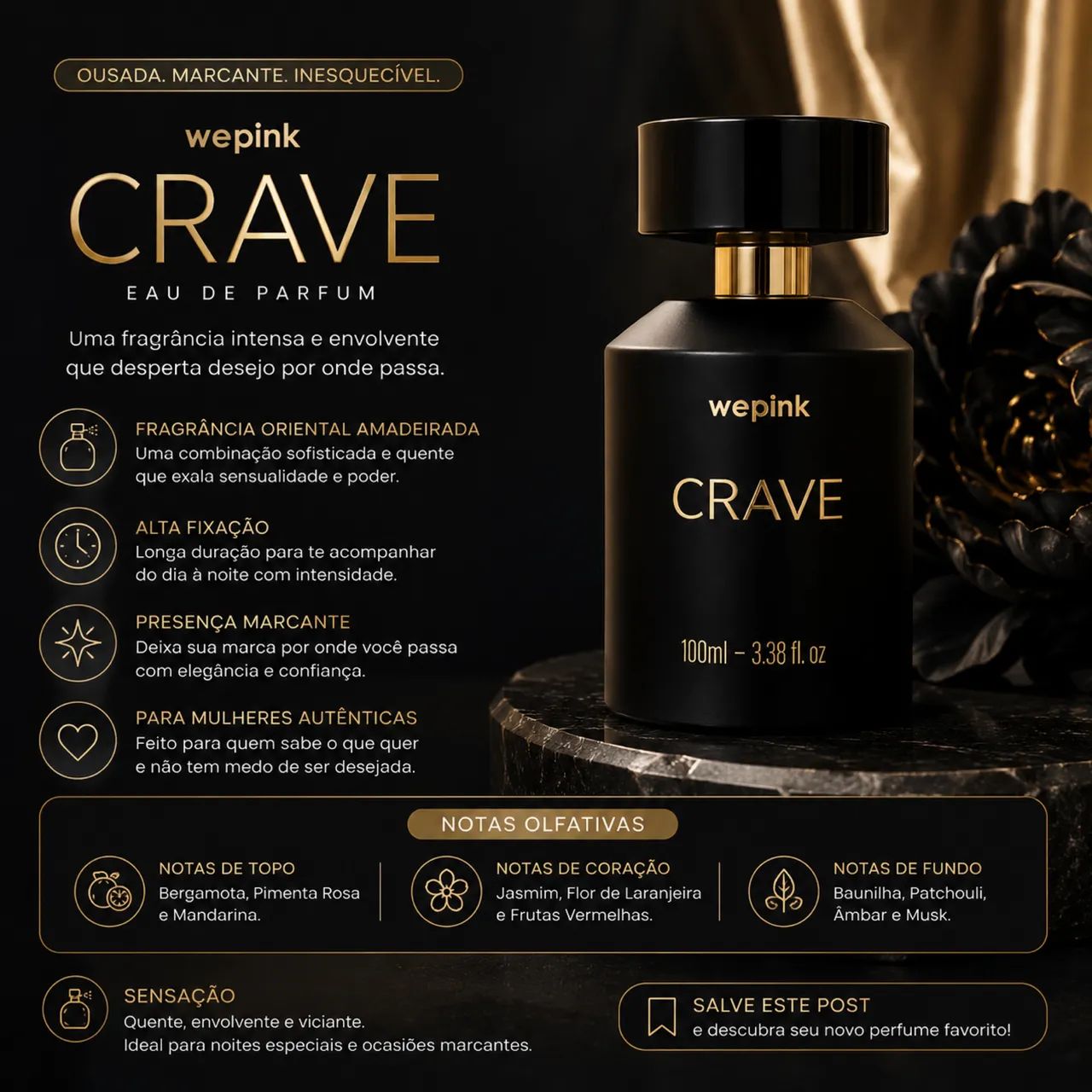 Perfume We Pink Crave semi novo 