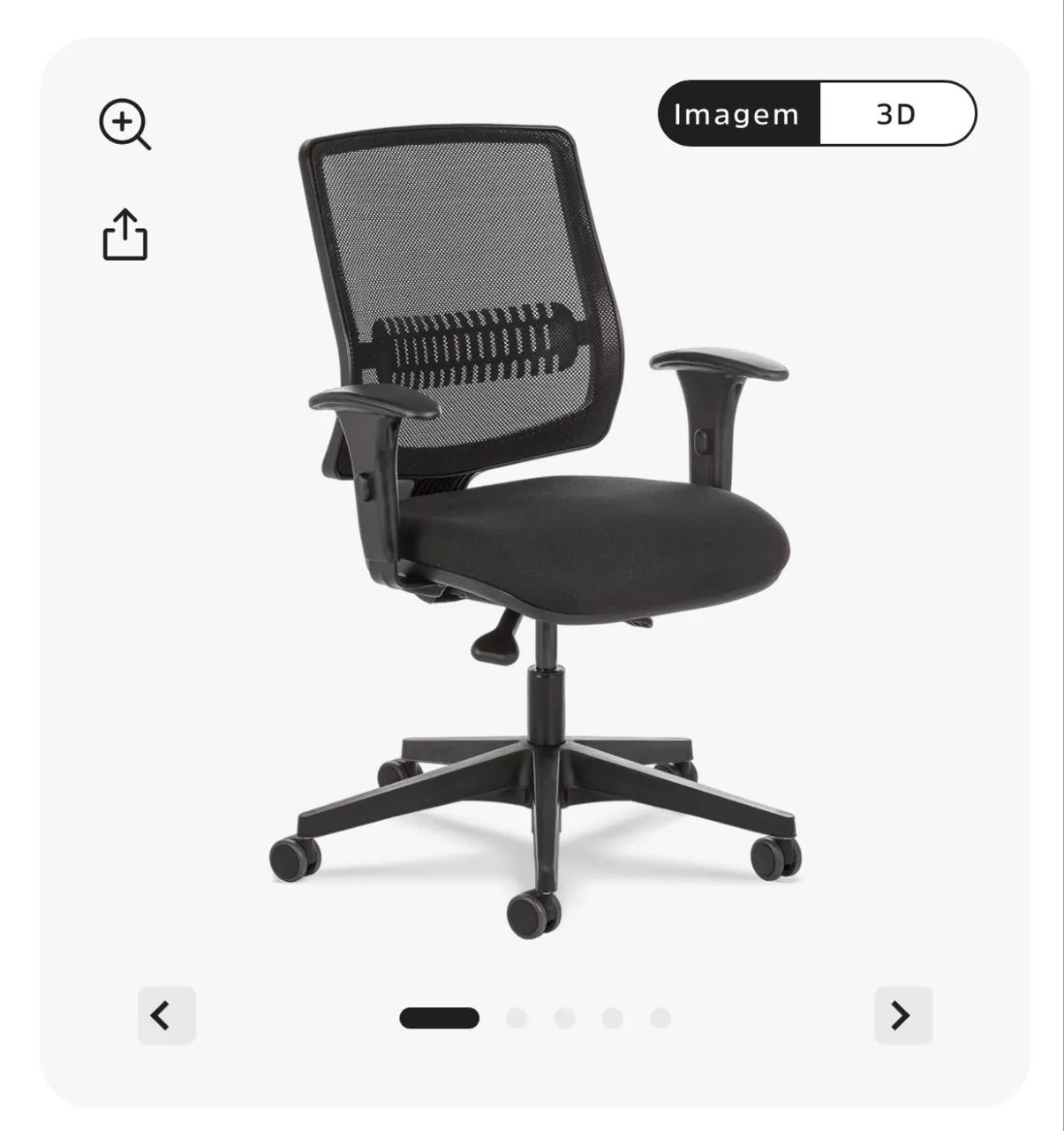 Cadeira Flexform Uni All Black - Impecável