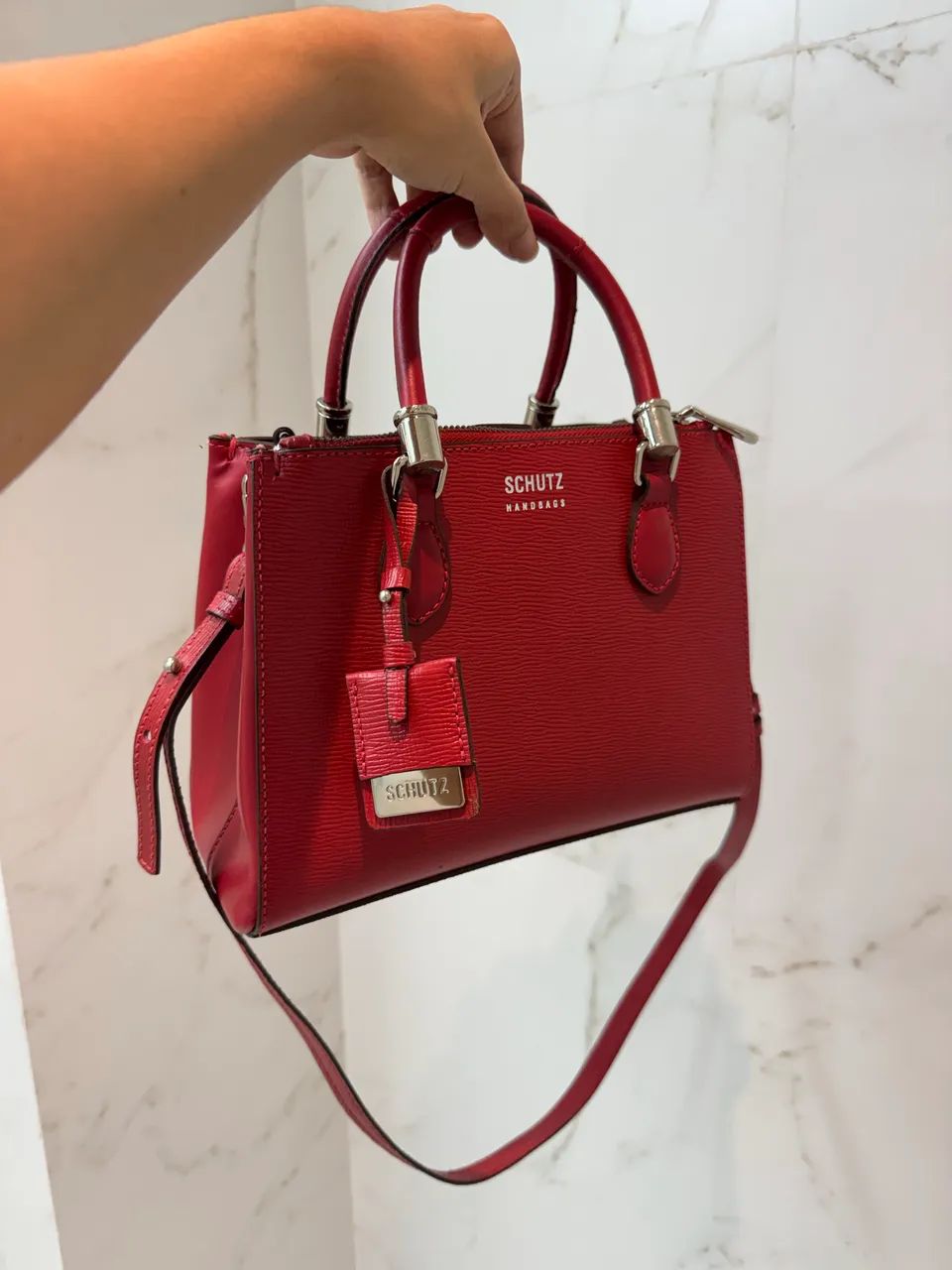 Bolsa Schutz em Couro - Foto 5