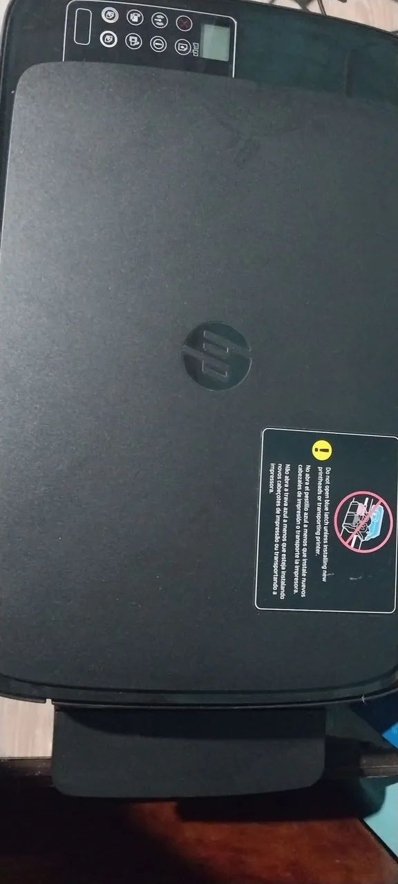 Impressora HP Multifuncional - Com Tinta Preta e Cabos