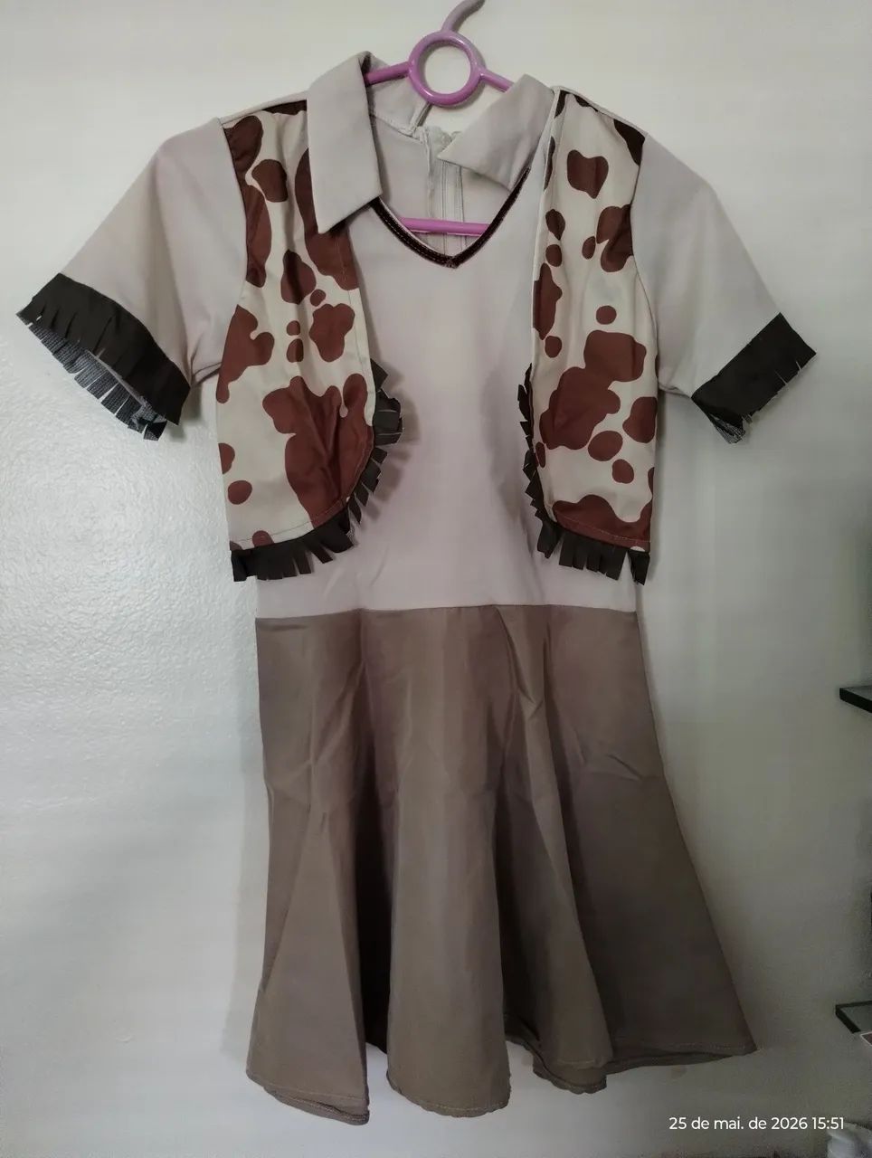 Fantasia de cowboy menina