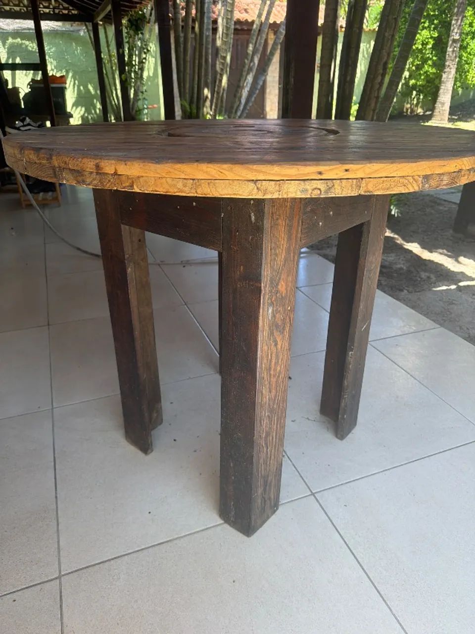 Mesa Redonda Rústica - Foto 2
