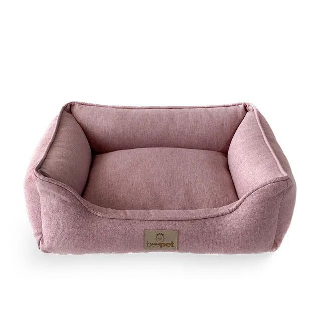 Cama Luxo Rústico Linho Quartzo Rosa