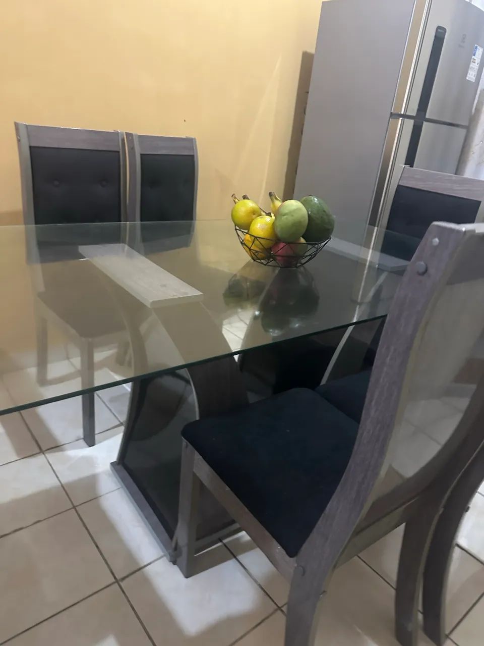 Mesa 5 lugares de vidro  - Foto 5