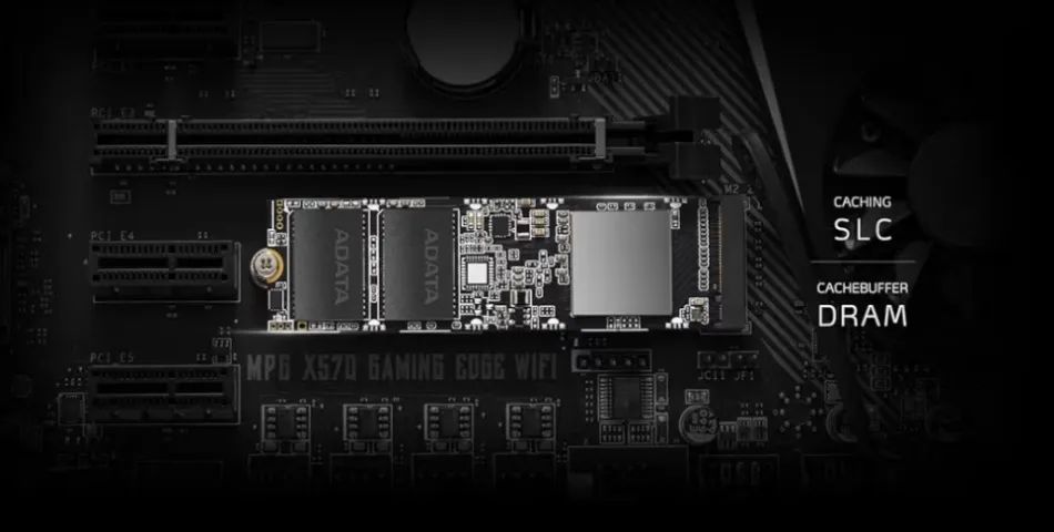 SSD Adata XPG ASX8100 512GB M.2 NVMe, Leitura 3500MB/s, Grava