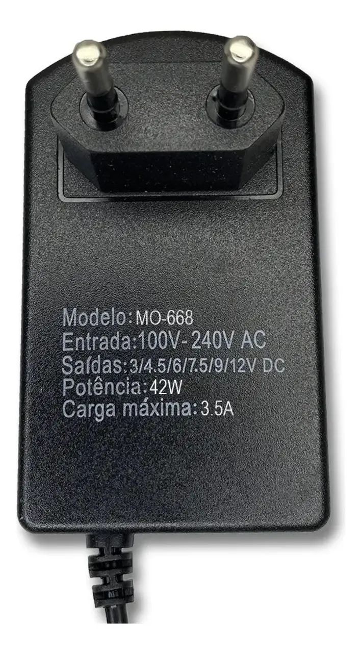 Fonte Regulável Universal 3v A 12vdc 3a Atomo Mo-668 - Foto 4