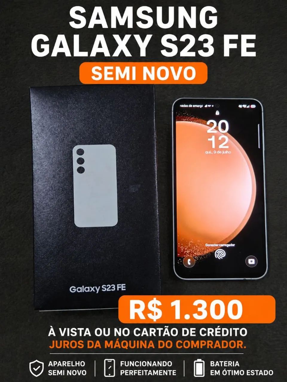 Samsung S23FE SEMI NOVO 