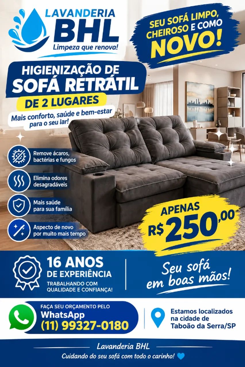 Limpeza de sofá,  tapetes - Foto 4