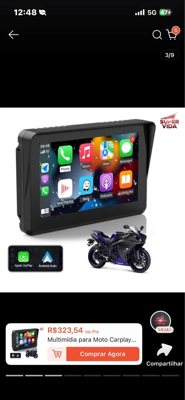 Multimídia para moto  - Foto 5