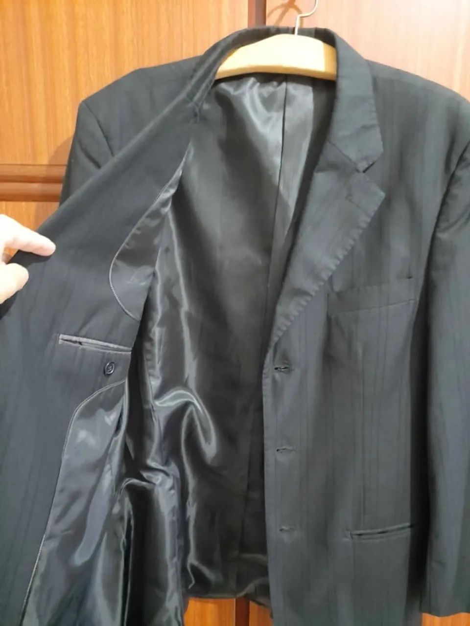 Blazer riscas de giz suave 48m