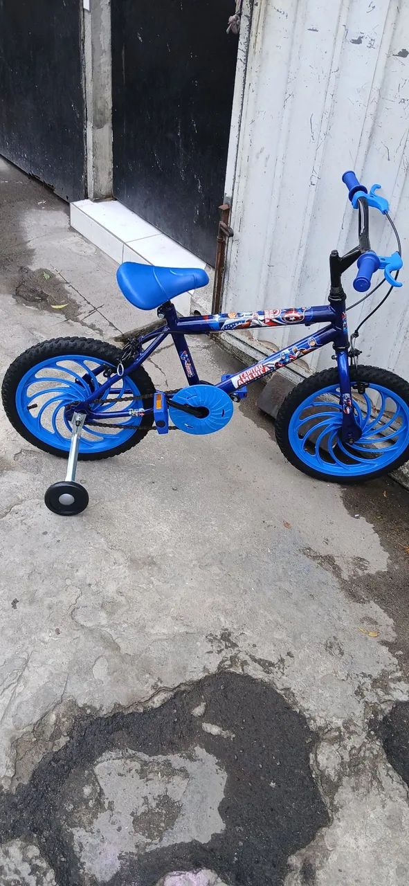 Bicicleta aro 16 cor azul  - Foto 5